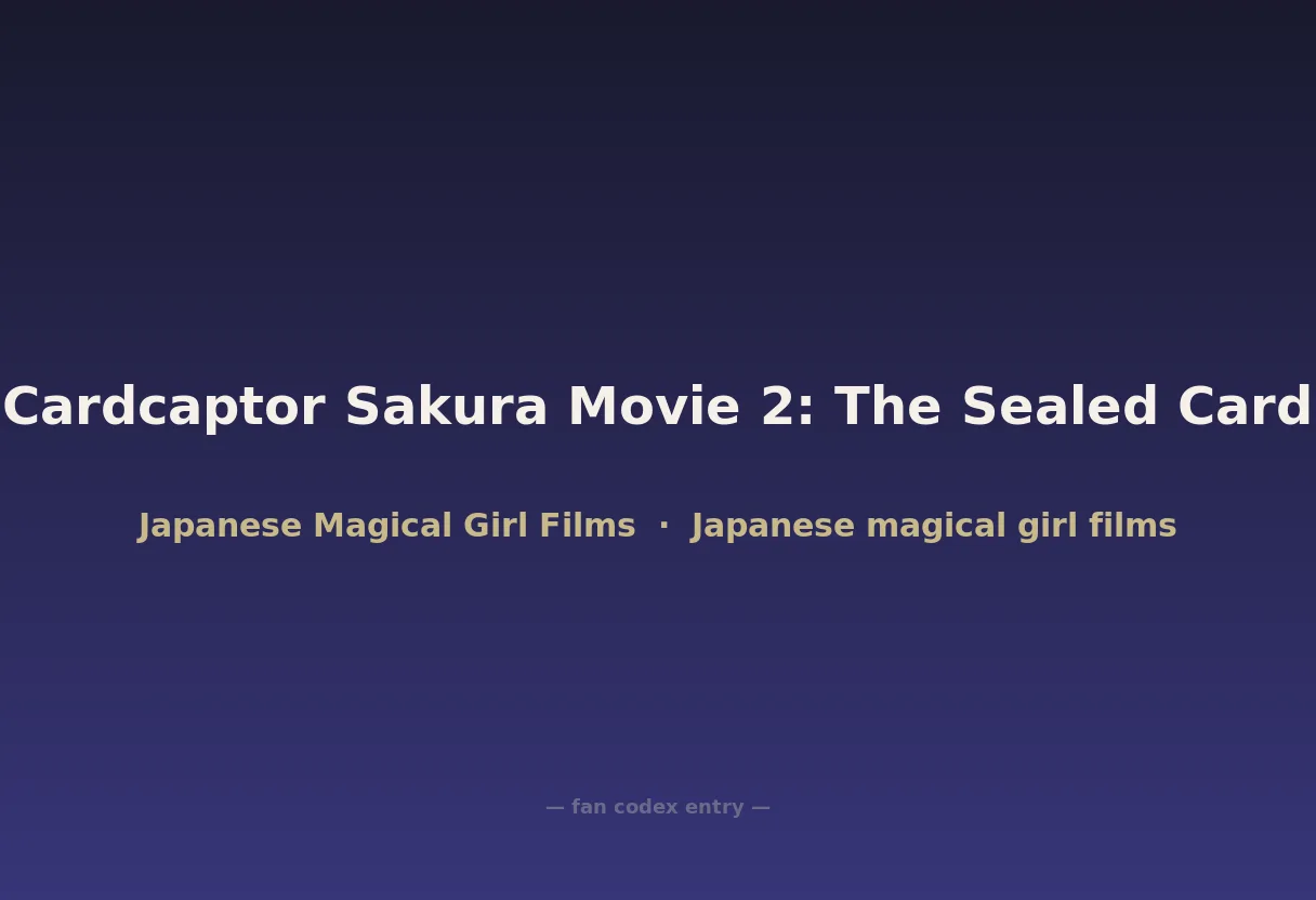 Cardcaptor Sakura Movie 2: The Sealed Card