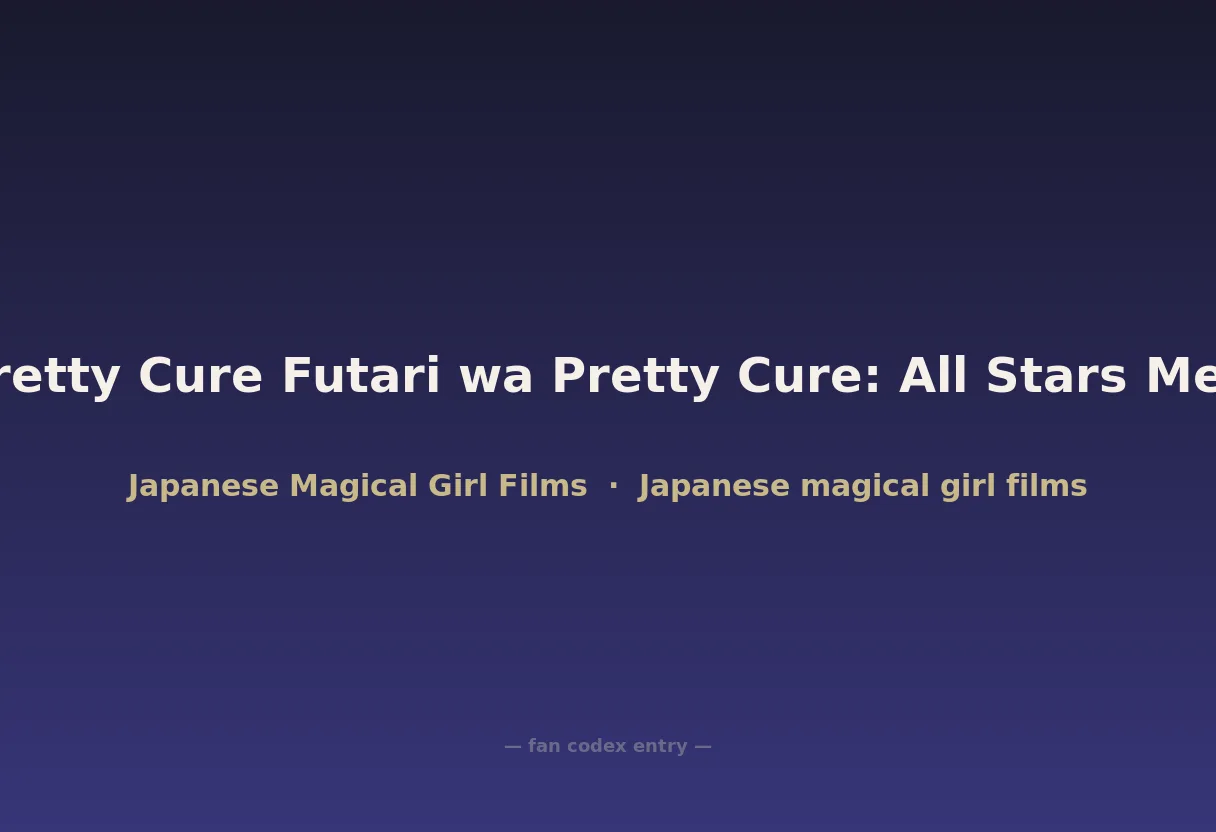 Hug! Pretty Cure Futari wa Pretty Cure: All Stars Memories