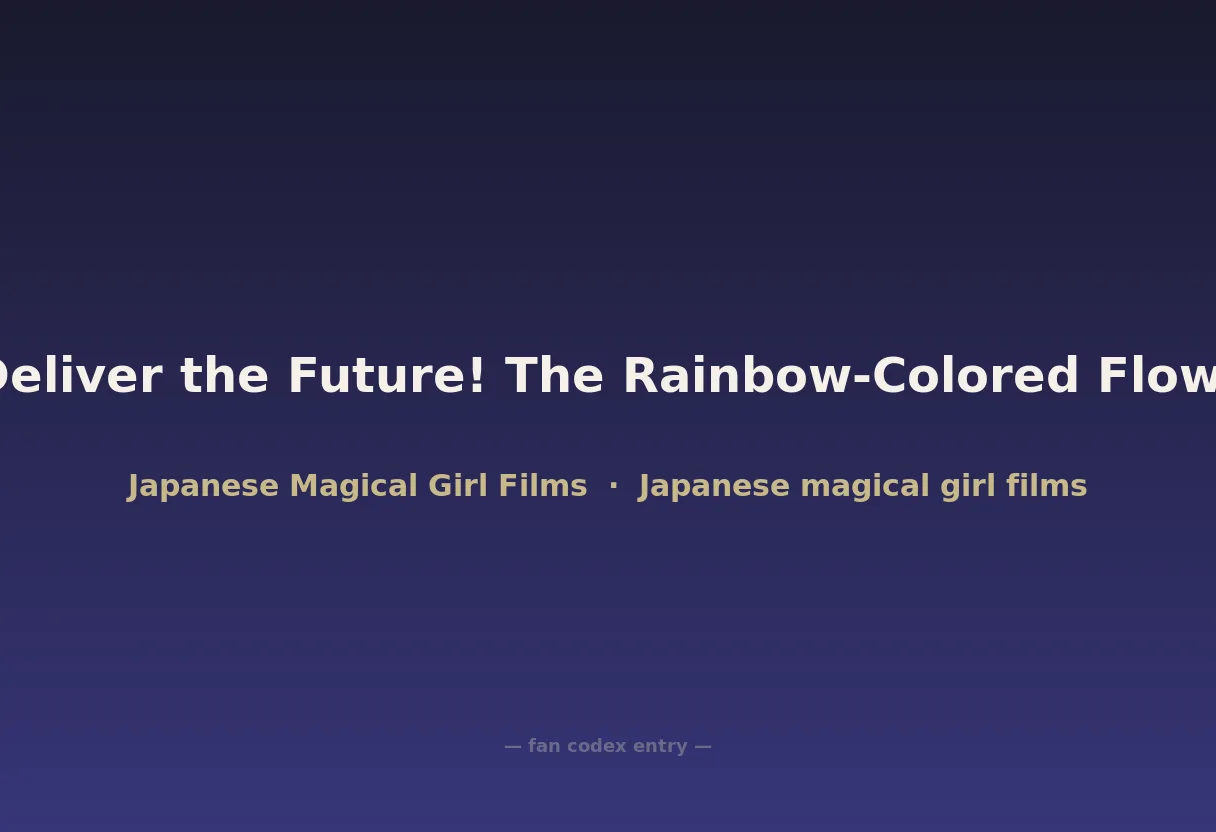 Pretty Cure All Stars DX3: Deliver the Future! The Rainbow-Colored Flower That Connects the World