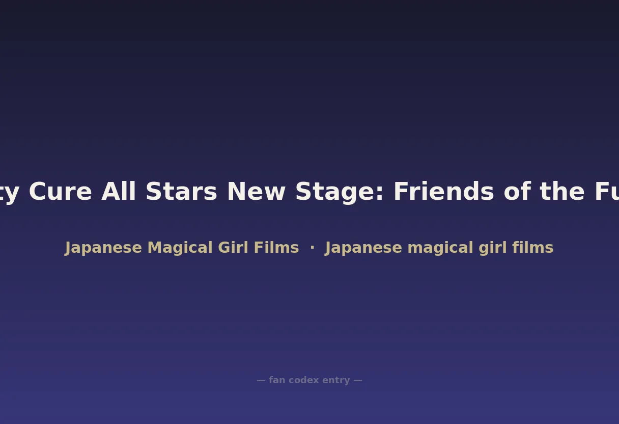 Pretty Cure All Stars New Stage: Friends of the Future