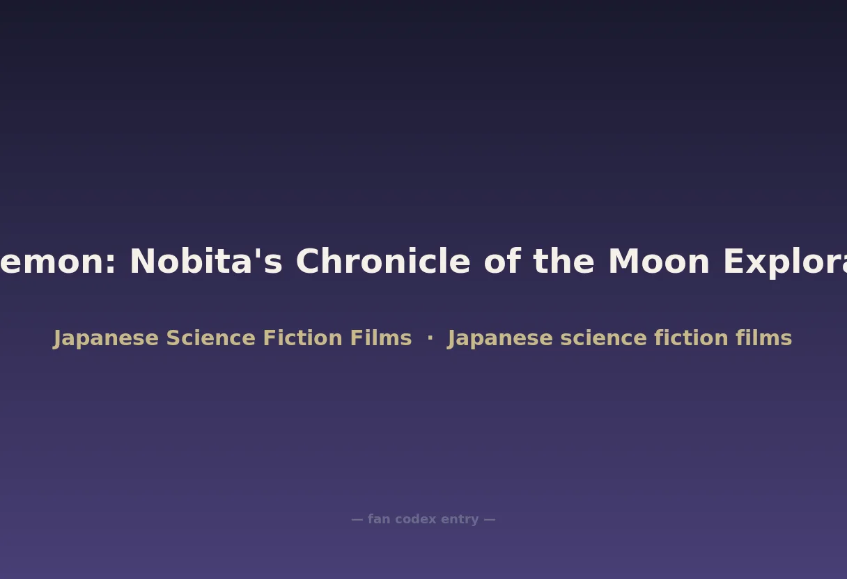Doraemon: Nobita's Chronicle of the Moon Exploration
