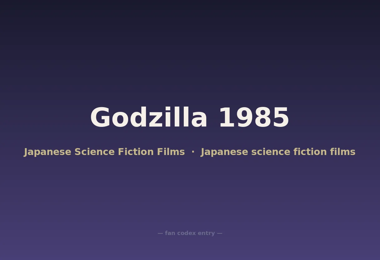 Godzilla 1985