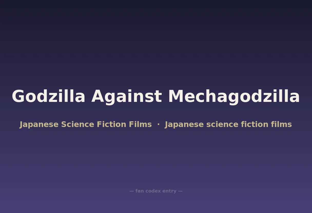 Godzilla Against Mechagodzilla