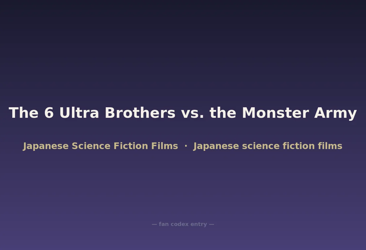 The 6 Ultra Brothers vs. the Monster Army