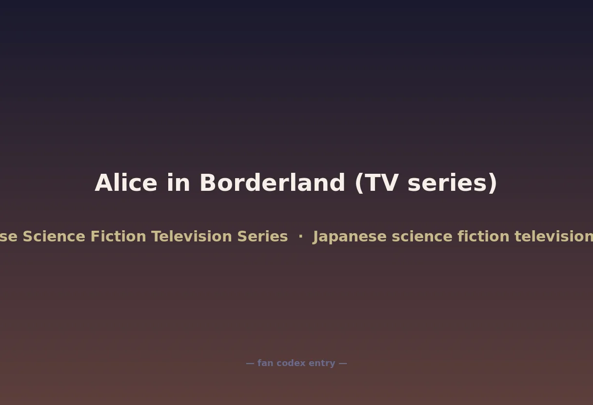 Alice in Borderland (TV series)