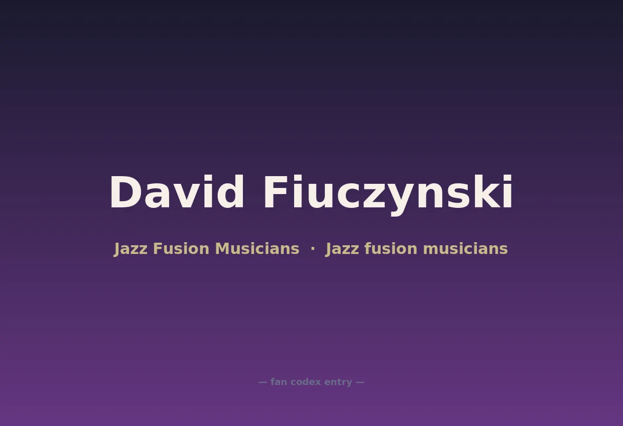 David Fiuczynski