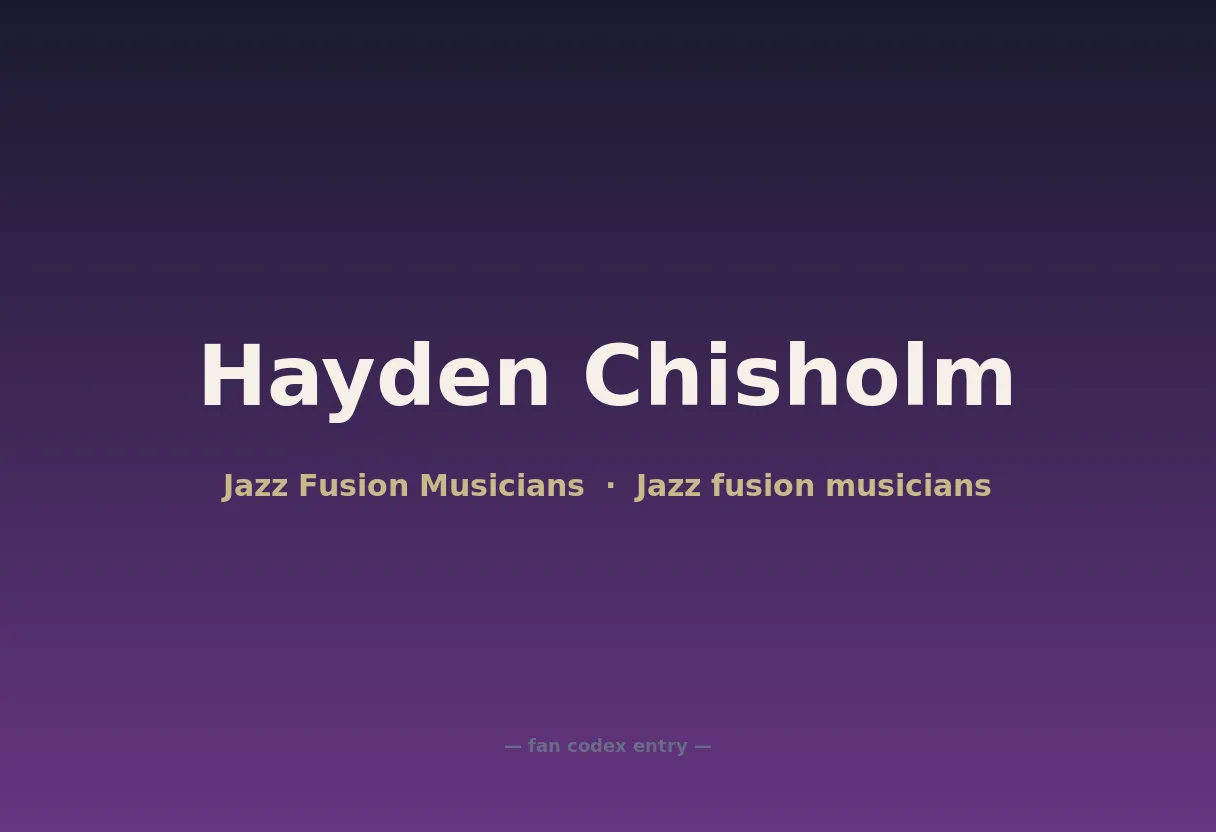 Hayden Chisholm