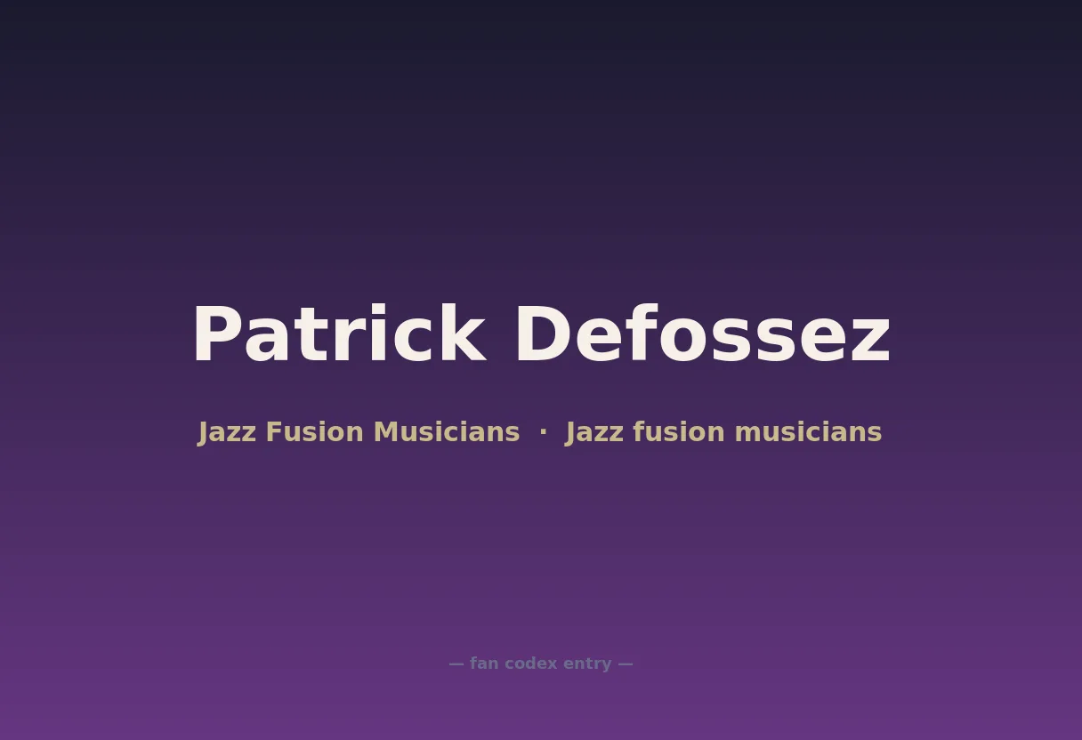 Patrick Defossez