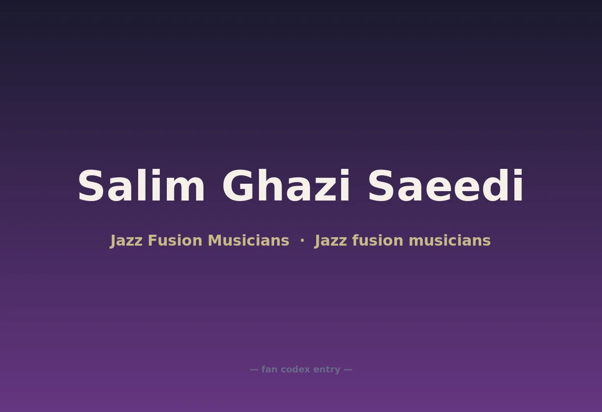 Salim Ghazi Saeedi