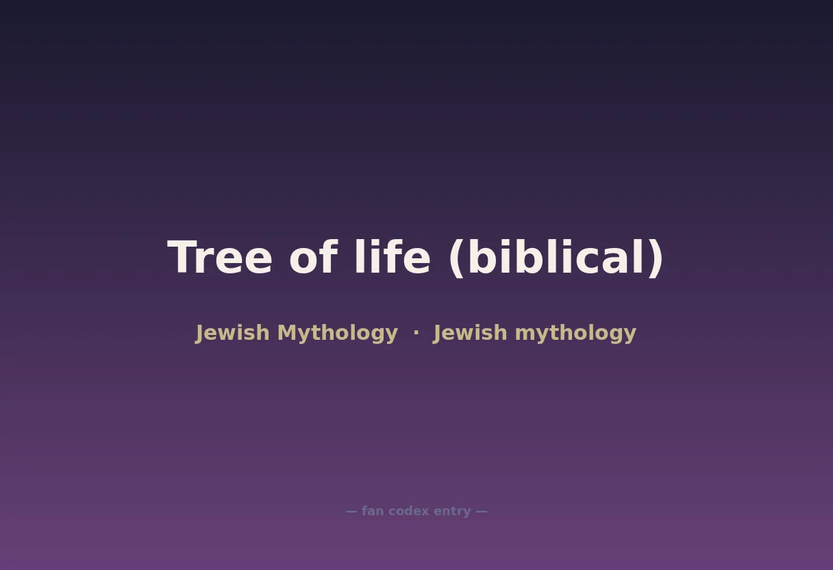 Tree of life (biblical)