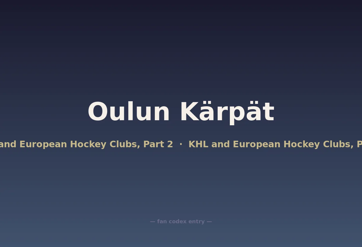 Oulun Kärpät