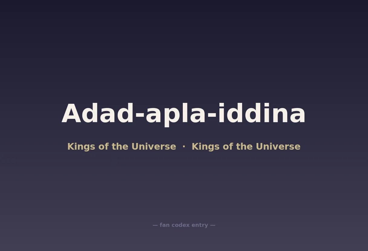 Adad-apla-iddina