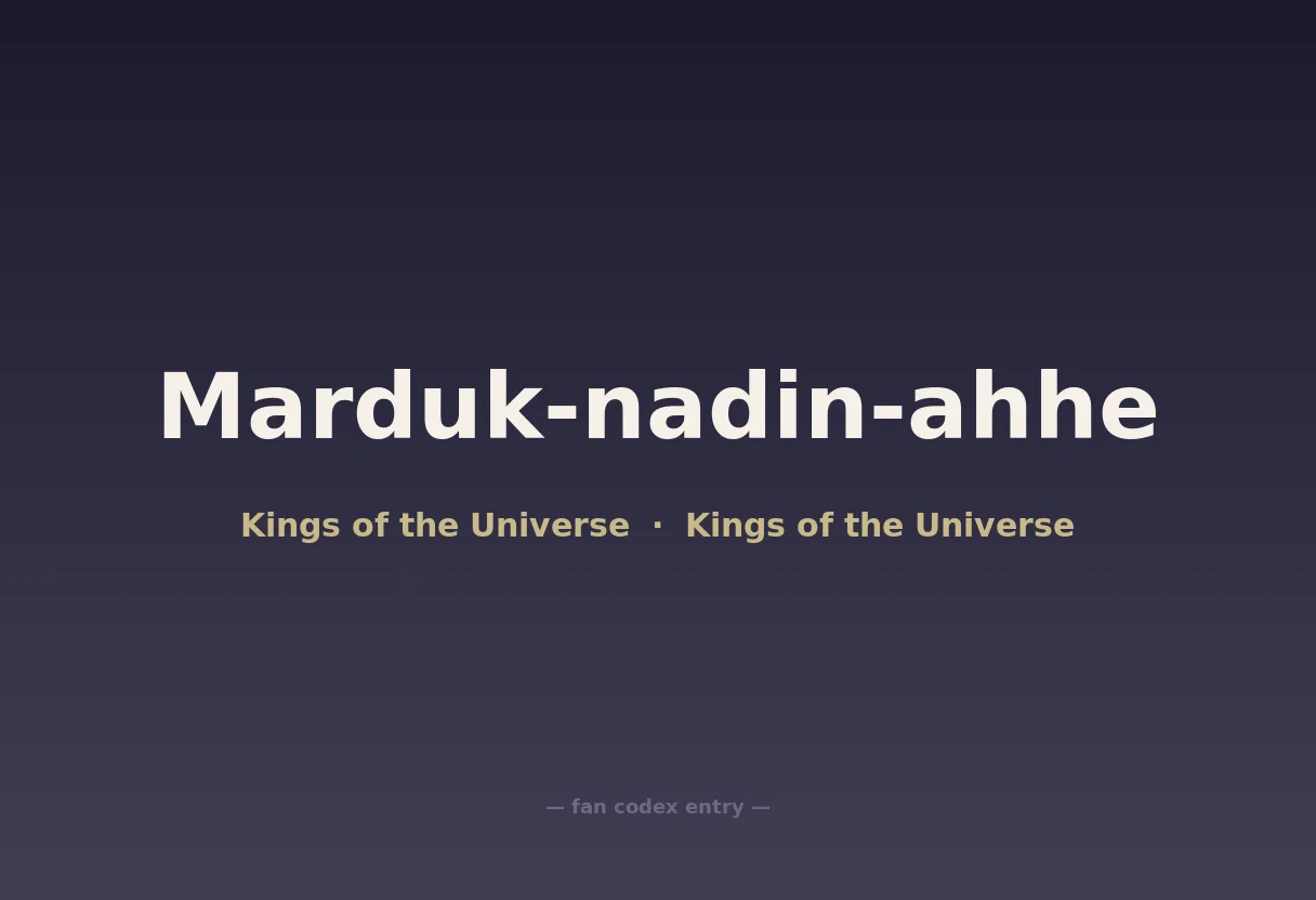 Marduk-nadin-ahhe