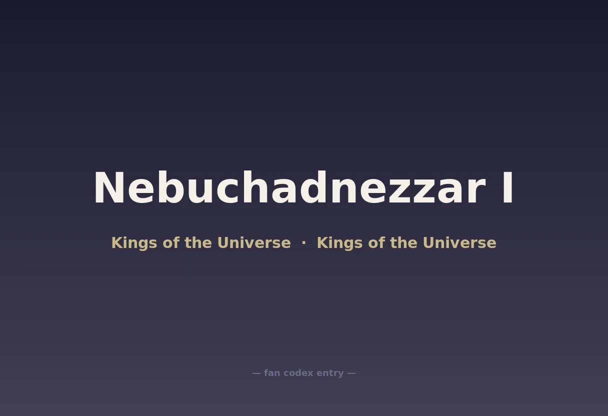 Nebuchadnezzar I