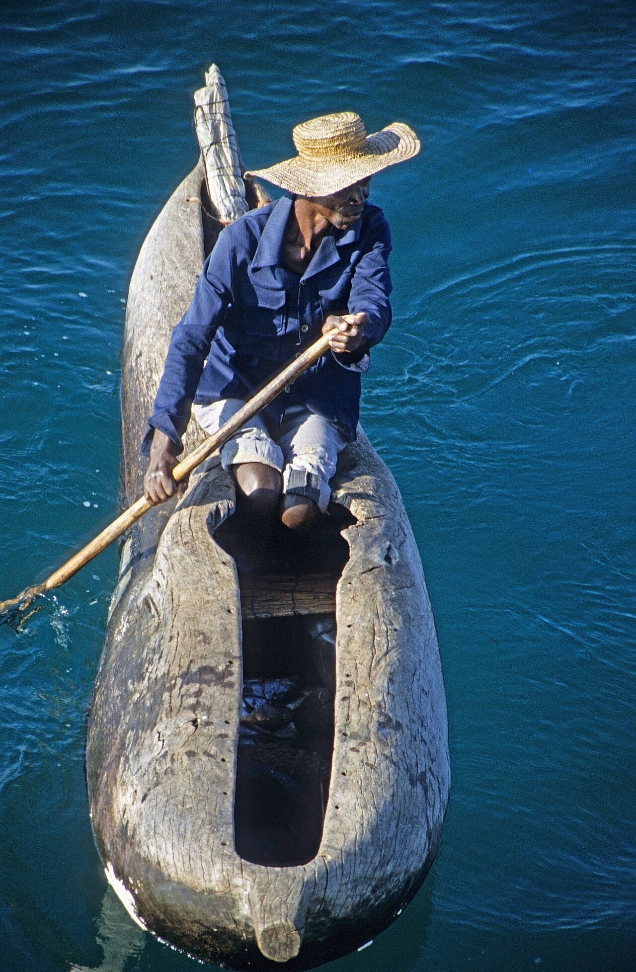 Dugout canoe on Lake Malawi