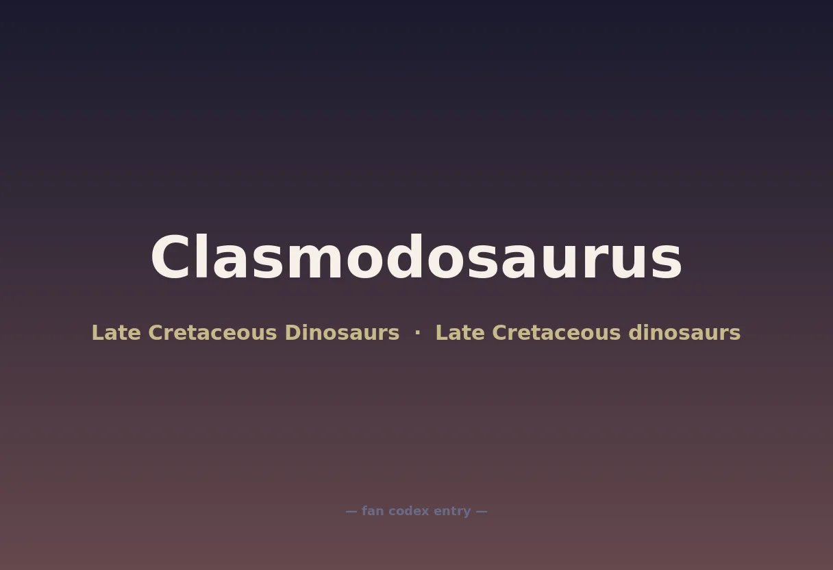 Clasmodosaurus