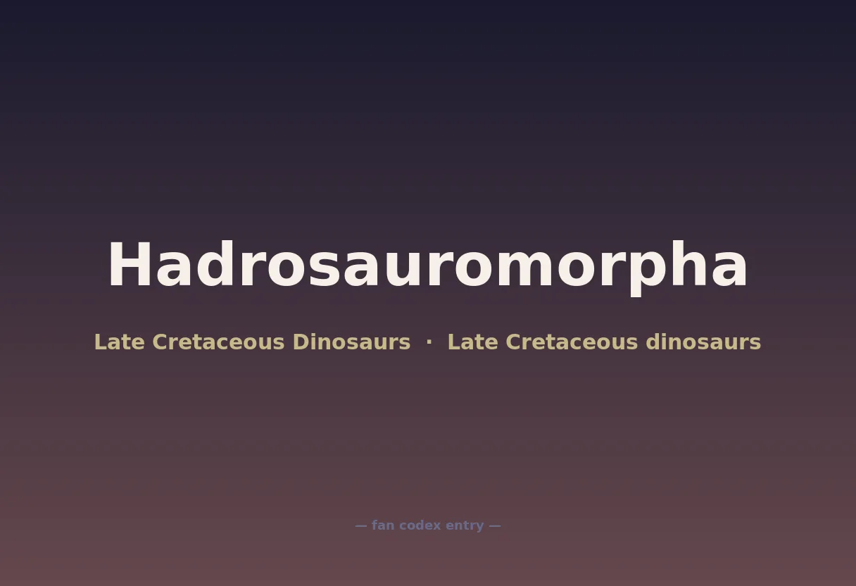 Hadrosauromorpha