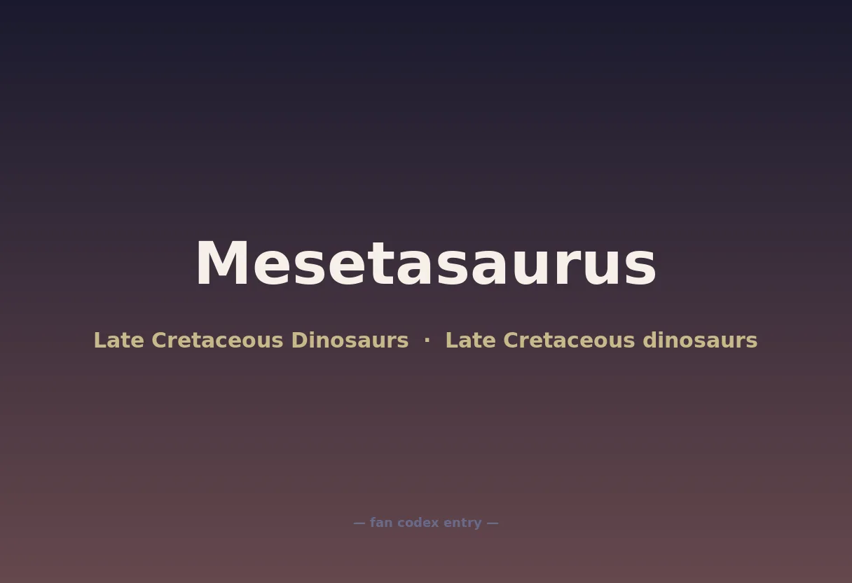 Mesetasaurus