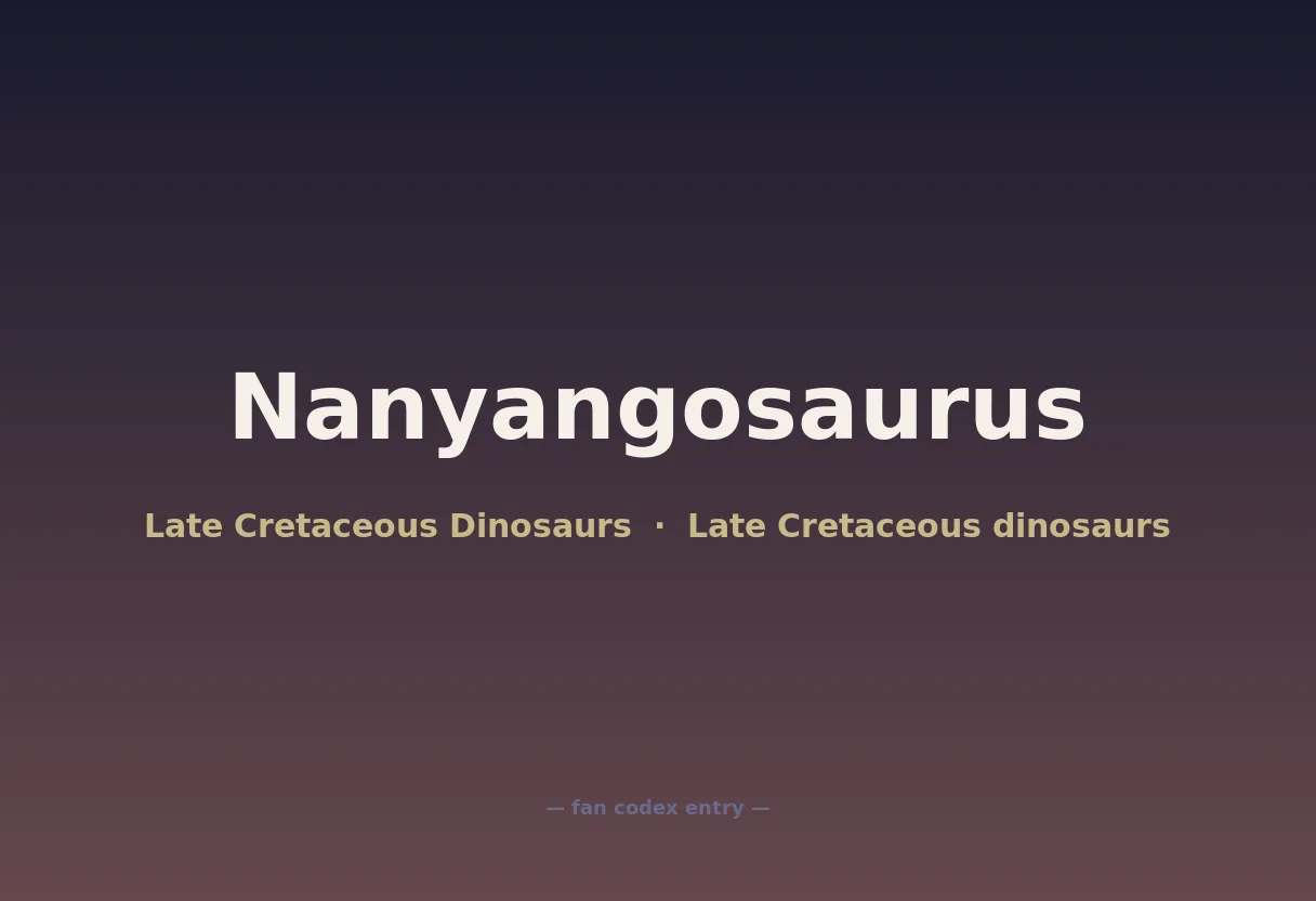 Nanyangosaurus