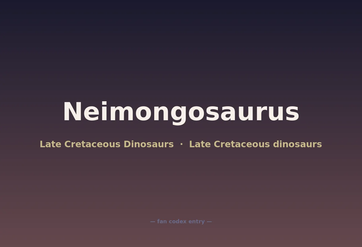 Neimongosaurus