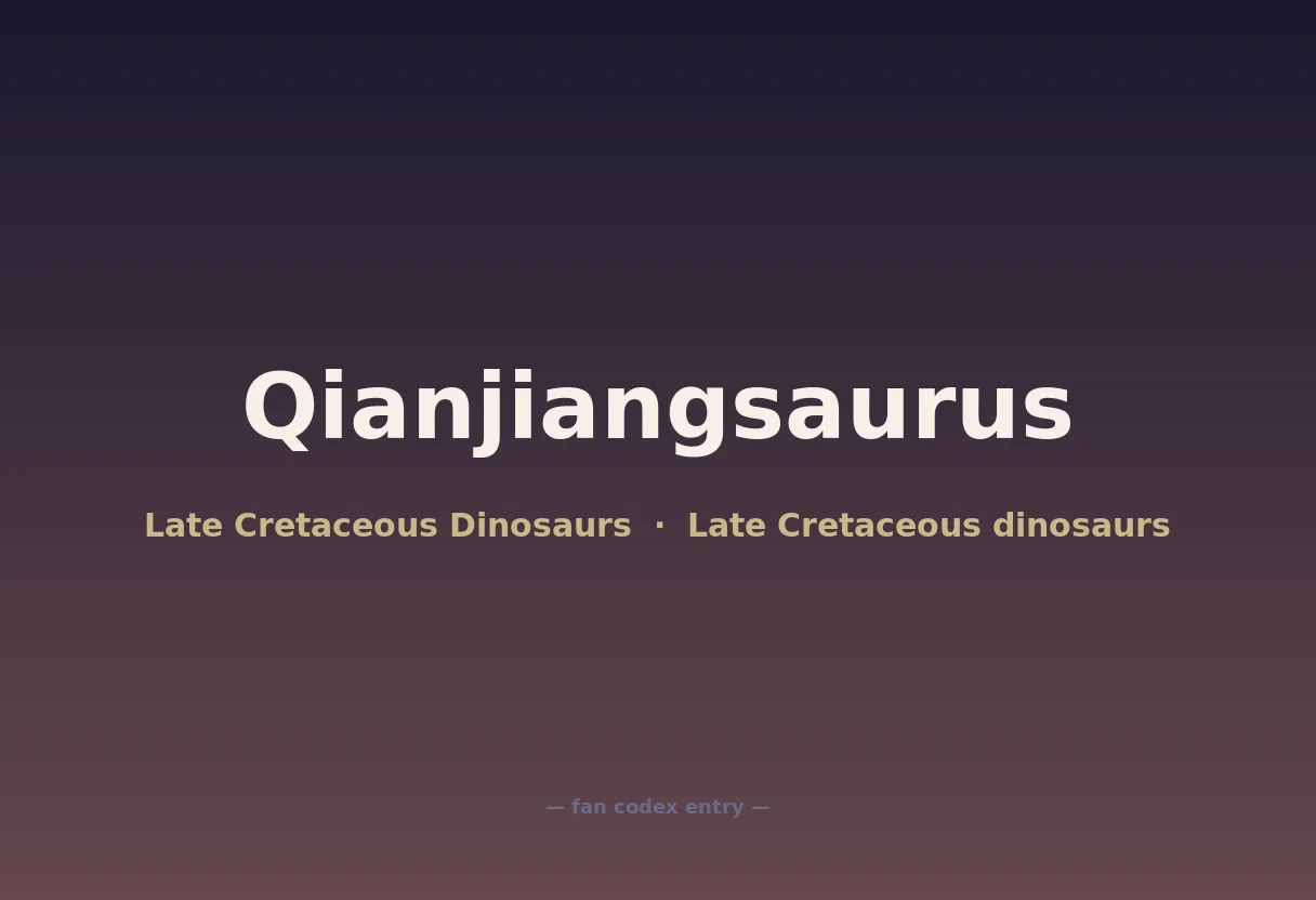 Qianjiangsaurus