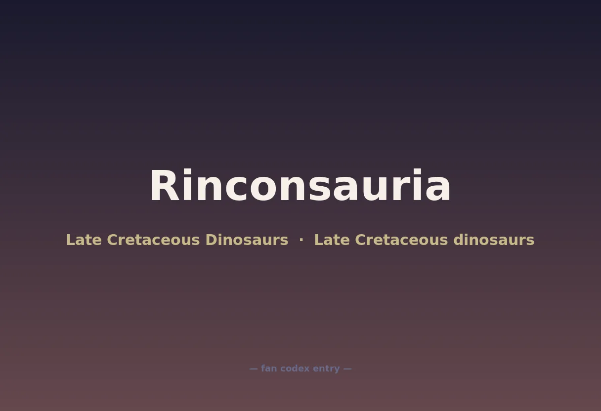 Rinconsauria