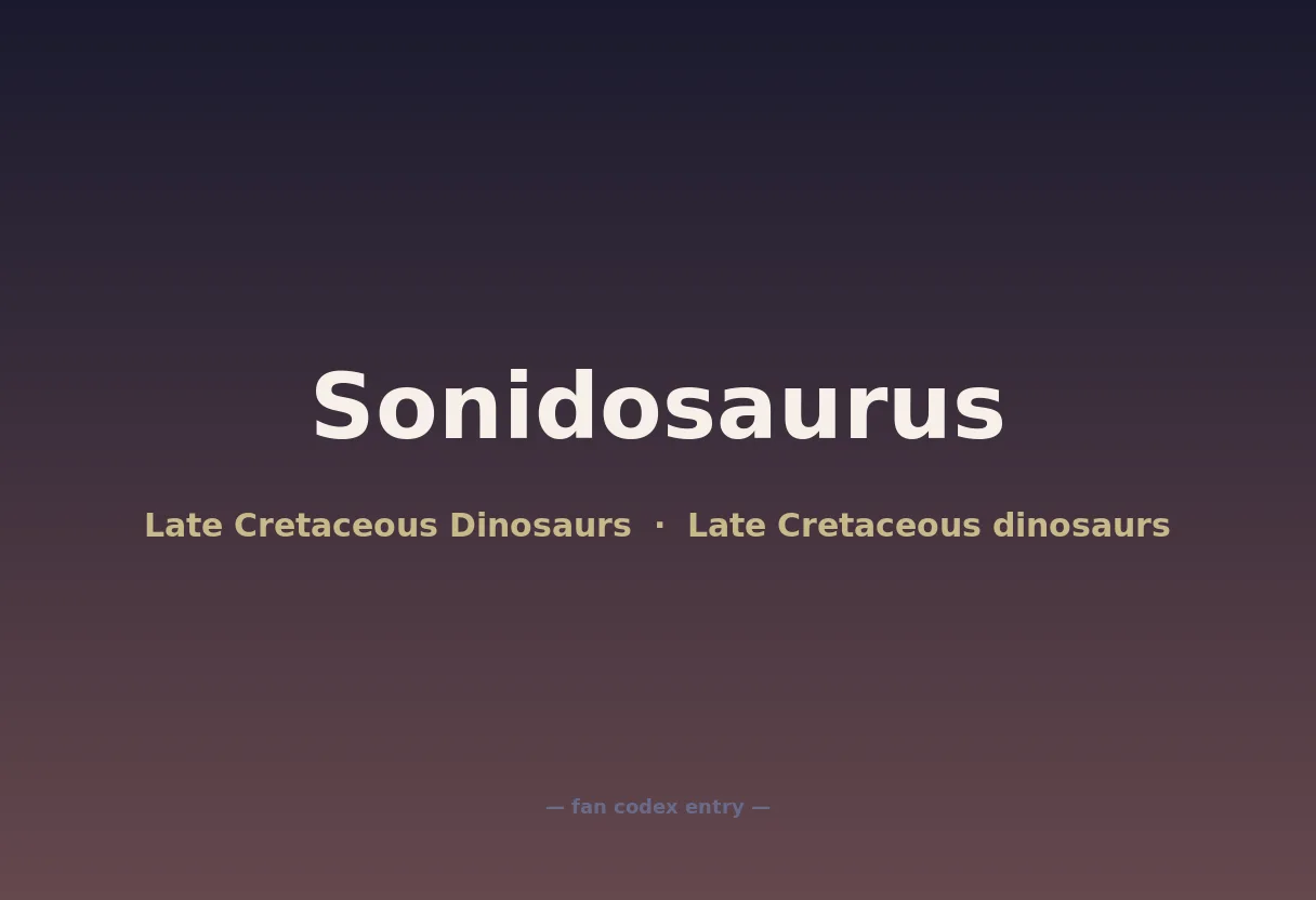 Sonidosaurus