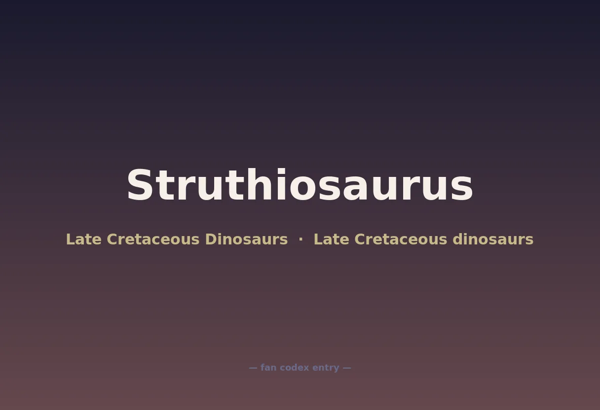 Struthiosaurus