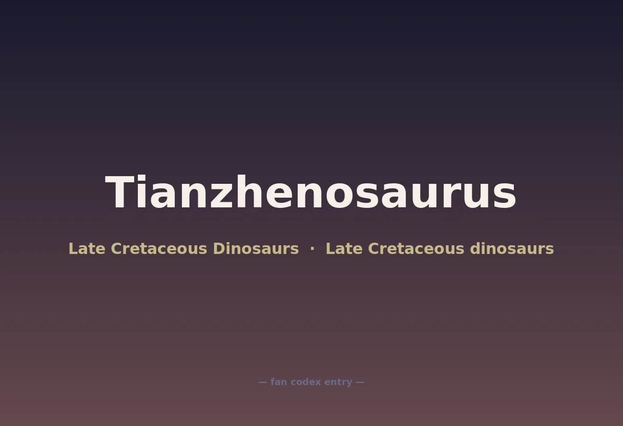 Tianzhenosaurus