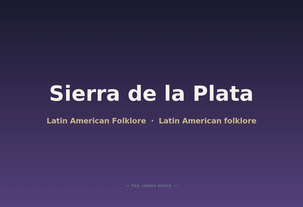 Sierra de la Plata