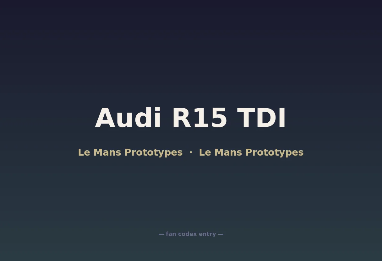 Audi R15 TDI