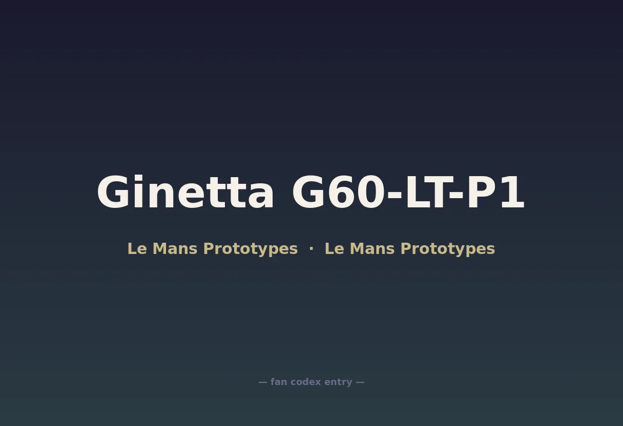 Ginetta G60-LT-P1