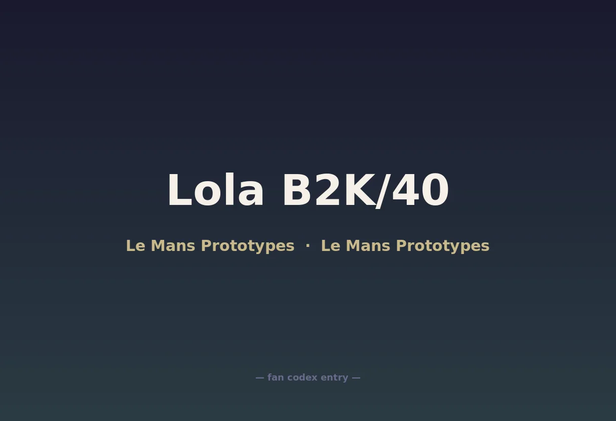 Lola B2K/40