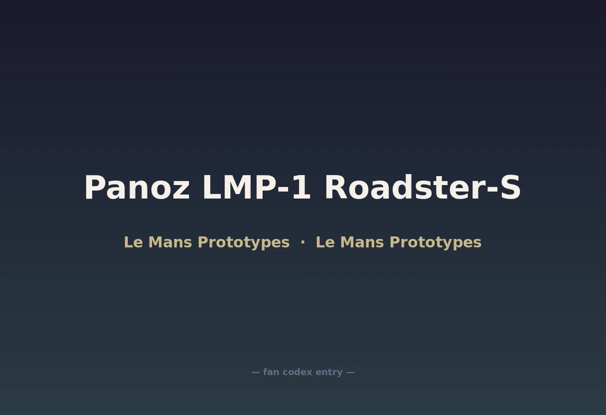 Panoz LMP-1 Roadster-S