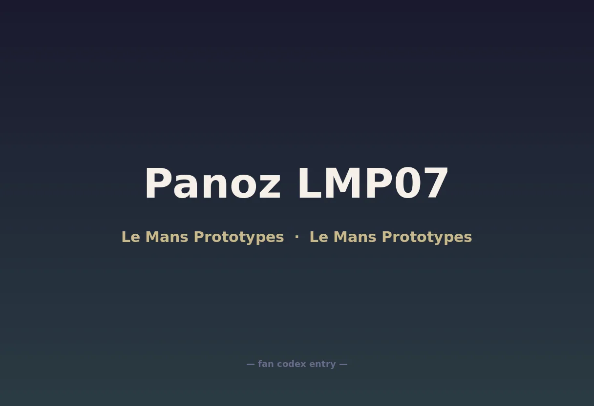 Panoz LMP07