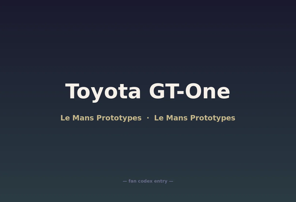Toyota GT-One