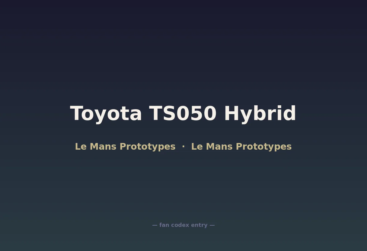 Toyota TS050 Hybrid