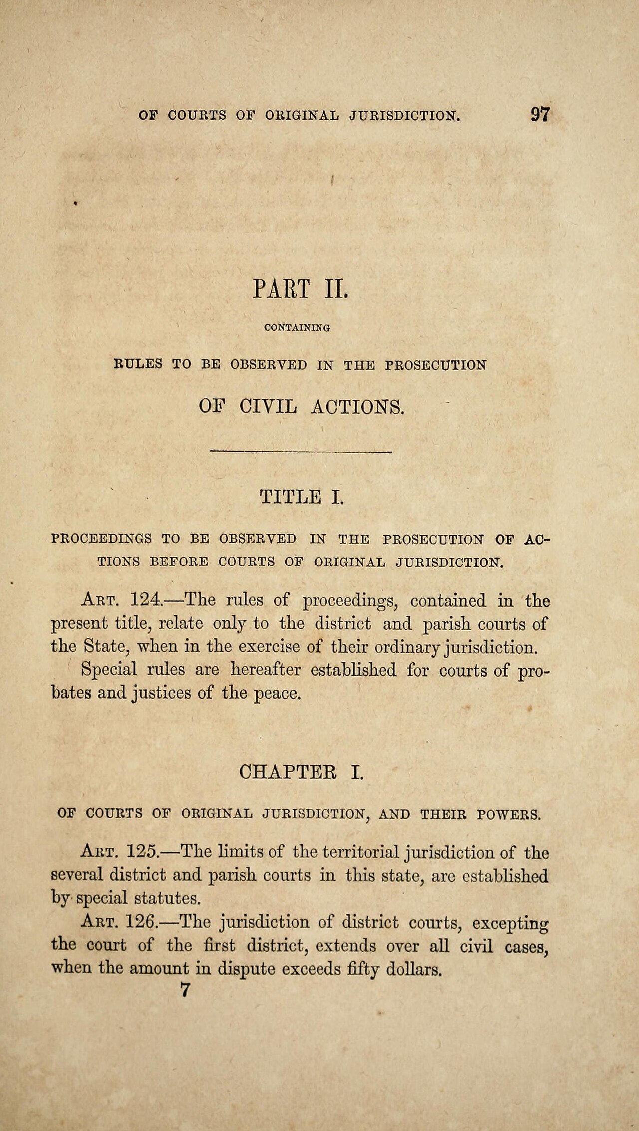 Code of practice in civil cases for the state of Louisiana - with the statutory amendments from 1825 to 1853, inclusive; and references to the decisions of the Supreme court of Loui - DPLA - 9f33cf64714a72551e423f00e9b991d7 (page 102)