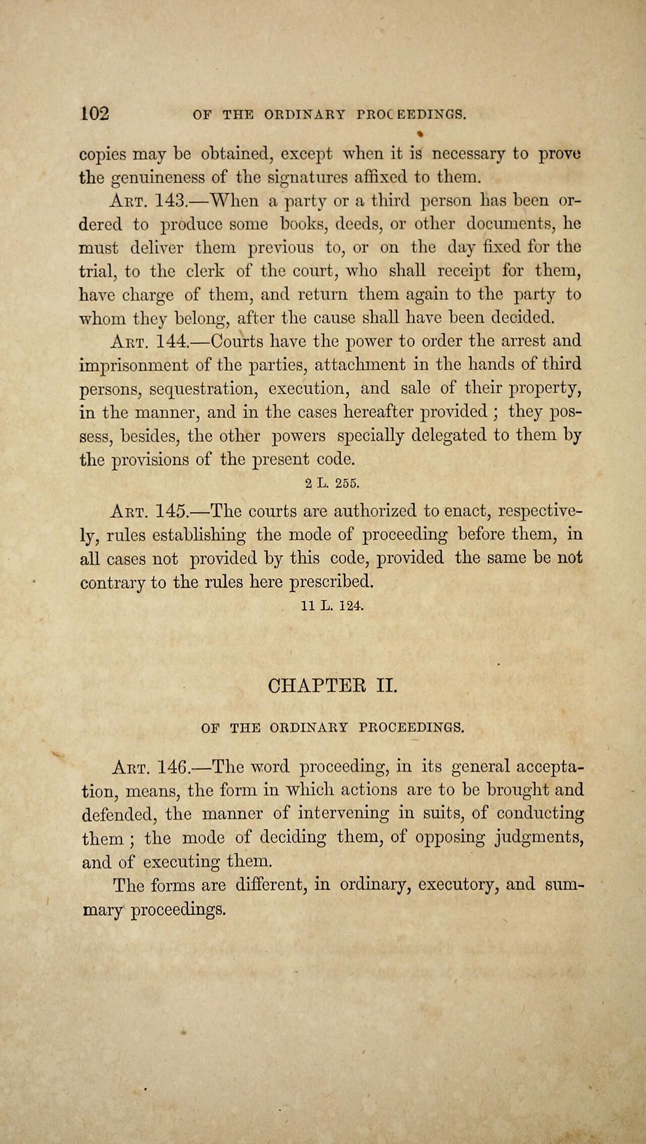 Code of practice in civil cases for the state of Louisiana - with the statutory amendments from 1825 to 1853, inclusive; and references to the decisions of the Supreme court of Loui - DPLA - 9f33cf64714a72551e423f00e9b991d7 (page 107)