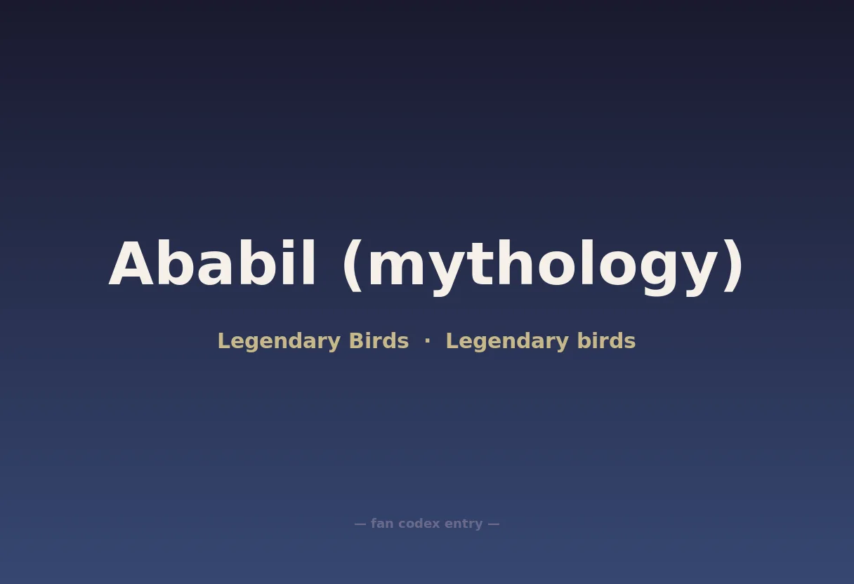 Ababil (mythology)