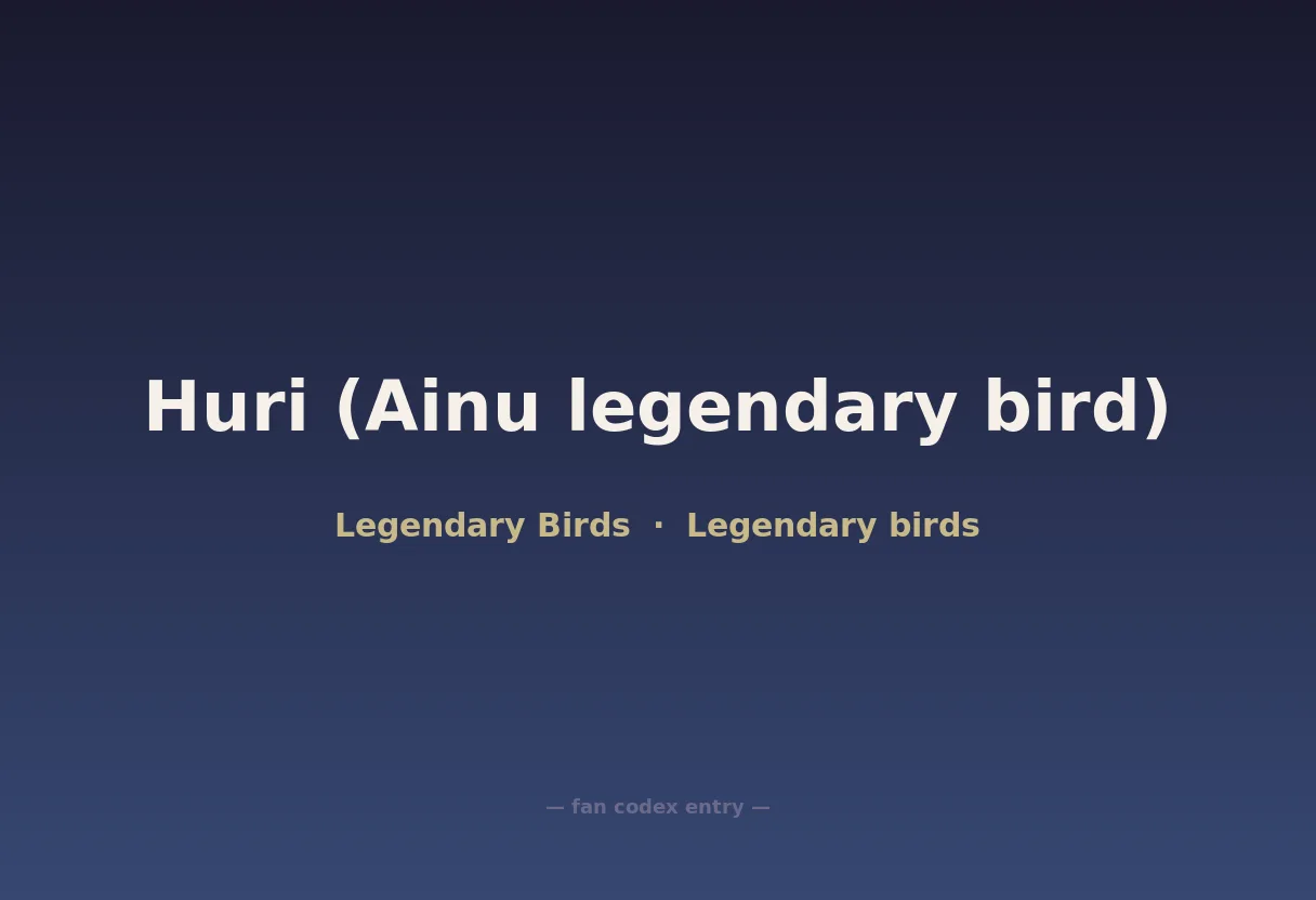 Huri (Ainu legendary bird)