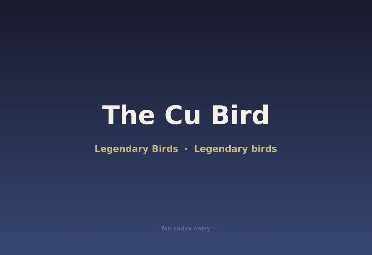 The Cu Bird