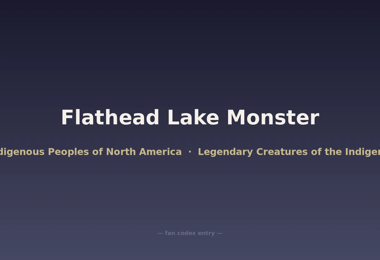 Flathead Lake Monster