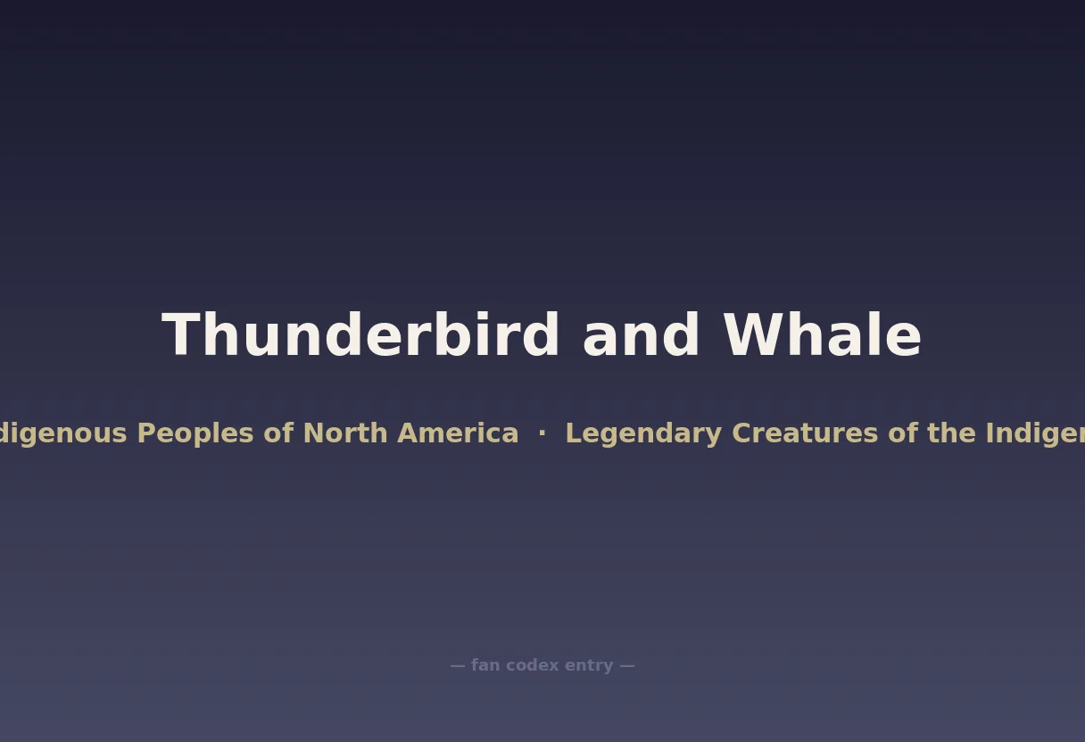 Thunderbird and Whale