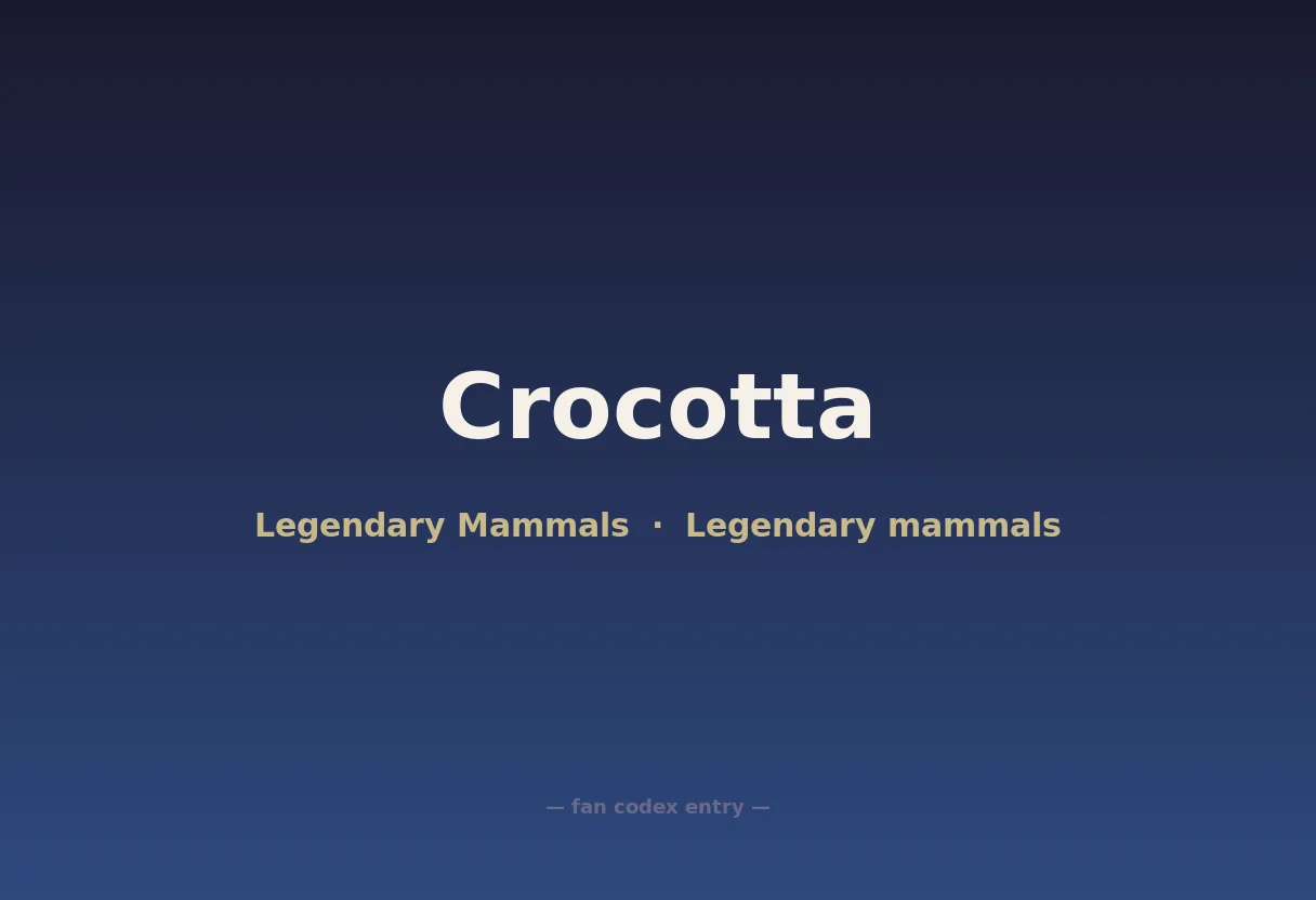 Crocotta