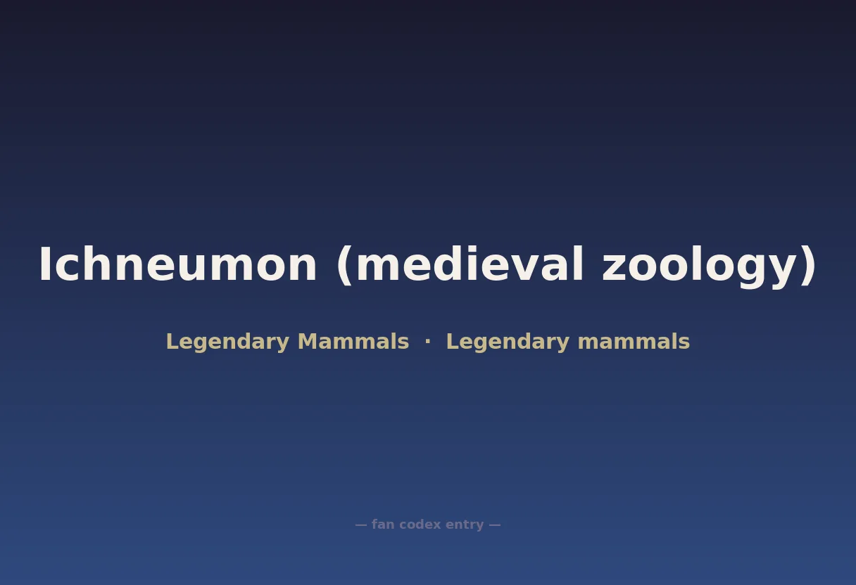 Ichneumon (medieval zoology)