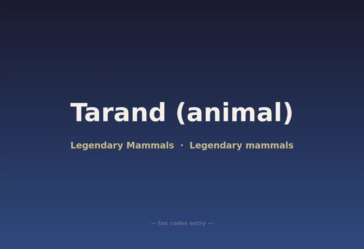 Tarand (animal)