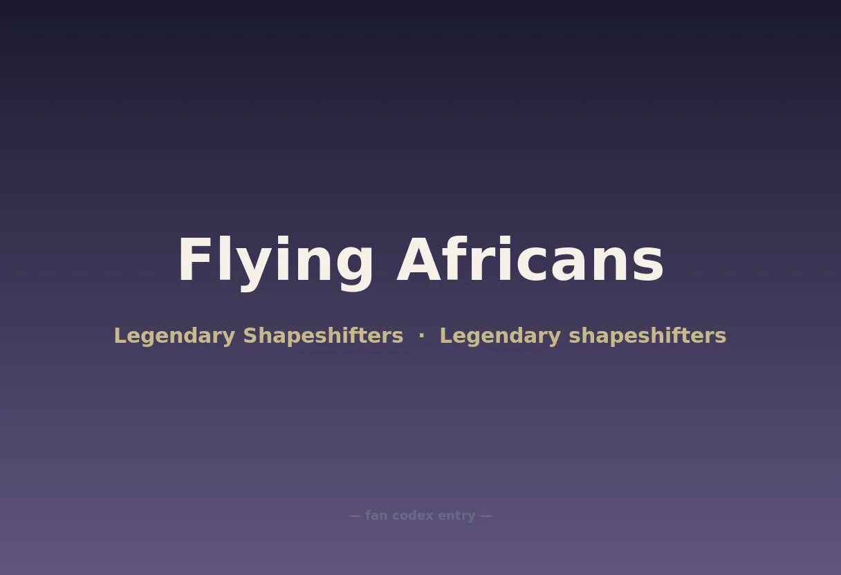 Flying Africans