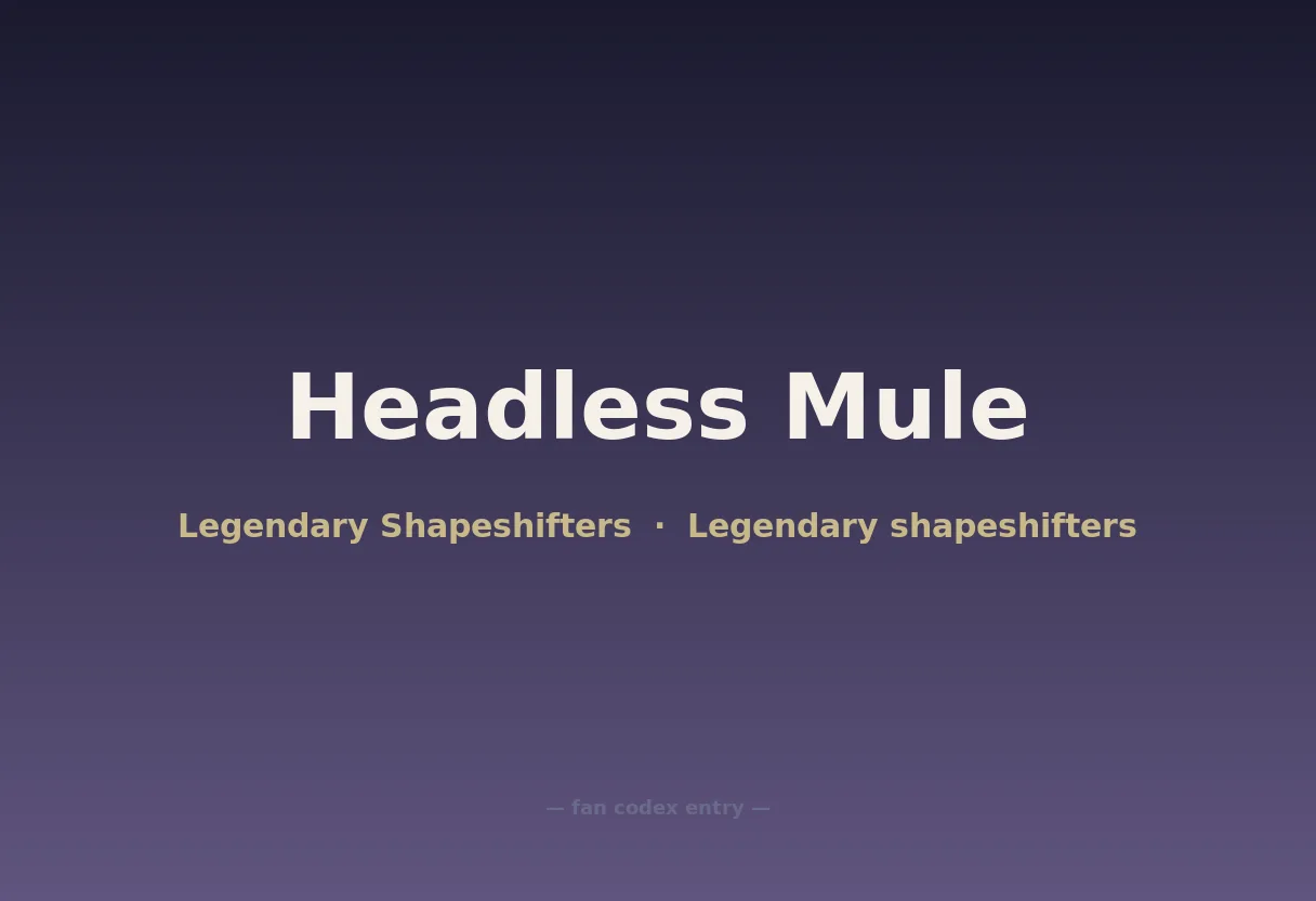 Headless Mule