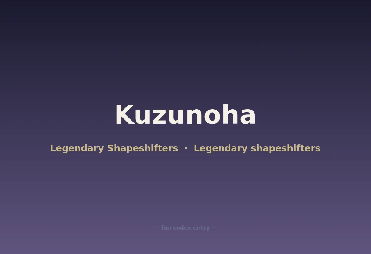 Kuzunoha